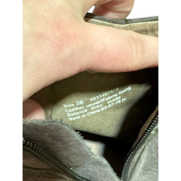 Dansko Hartley Side Zip Ankle Boots Booties Brown Chocolate Buck Sz 38 USA 8 - Picture 8 of 9